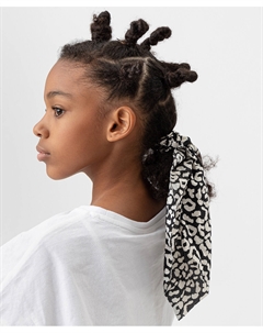 Резинка для волос с декоративным элементом черная Button blue