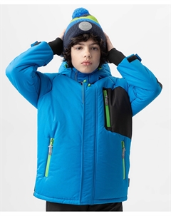 Куртка зимняя с мембраной и принтом синяя Button blue