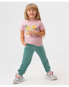 Брюки велюровые зеленые Button blue