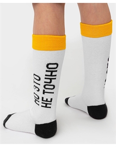 Носки высокие белые Button blue