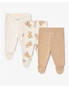 Ползунки с закрытыми ножками комплект из 3-х штук мультицвет Gulliver Gulliver baby