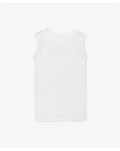 Топ вязаный полуприлегающего силуэта белый Glvr