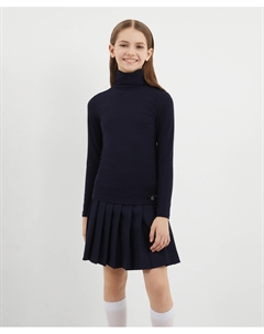 Водолазка трикотажная синяя для девочки Gulliver