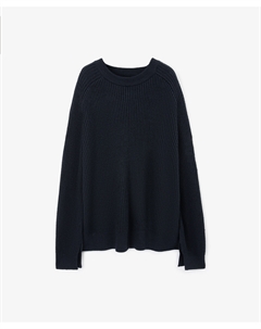 Джемпер вязаный оверсайз синий Glvr