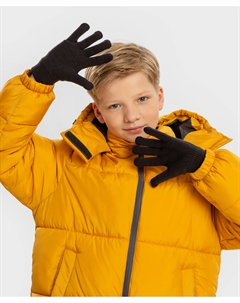 Перчатки вязаные серые детские Button blue