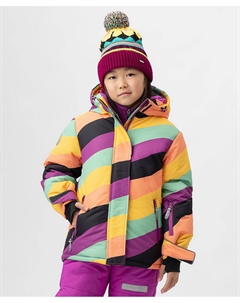 Куртка зимняя с мембраной и принтом разноцветная Button blue