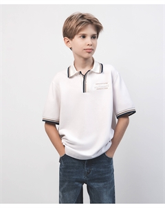 Поло с коротким рукавом белое Select Gulliver