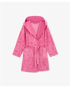 Халат для девочки из махрового трикотажа розовый Gulliver