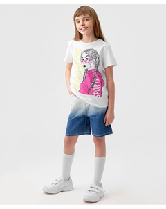 Шорты джинсовые с эффектом омбре разноцветные Button blue