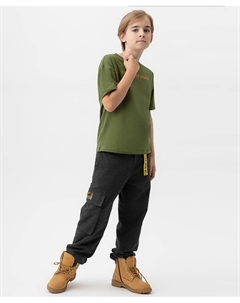 Брюки-карго с карманами серые Button blue