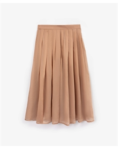 Юбка длинная А-образного силуэта миди бежевая Glvr