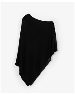 Туника с открытым плечом черная Glvr