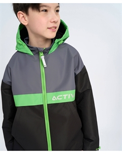 Ветровка для мальчика непромокаемая с капюшоном мультицвет Button blue