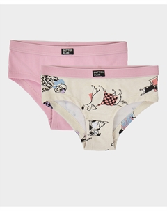 Комплект трусов шорт из двух штук мультицвет для девочки Button blue