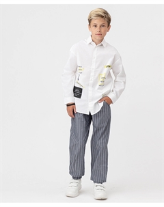 Брюки чинос в полоску Button blue