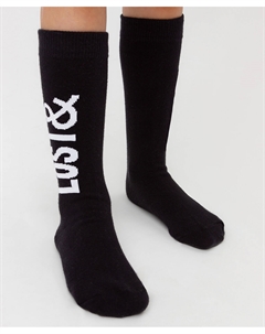 Носки высокие черные Button blue