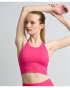 Топ спортивный с мягкими чашками для женщины цвета фуксии Jumkey