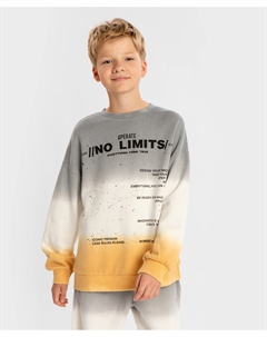 Толстовка нераспашная с принтом и градиентом мультицвет детская Button blue