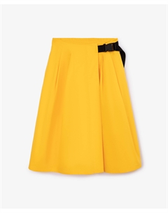 Брюки-кюлоты с запахом, имитирующим юбку желтые для девочек Gulliver