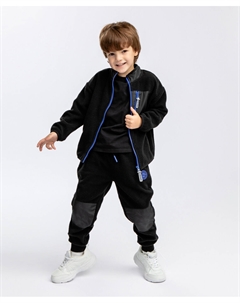 Толстовка на молнии черная Button blue