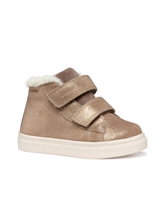 Сникеры из блестящей экокожи для девочки Geox