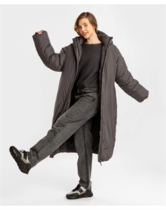 Пальто зимнее серое для девочки Button blue