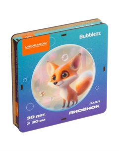 Деревянный пазл Bubblezz Лисенок 30 деталей Unidragon