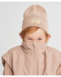 Шапка бини детская коричневая Button blue