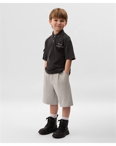 Шорты для мальчика из пике серые Gulliver