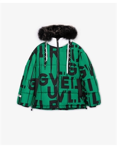 Куртка на искусственном пуху зеленая Gulliver