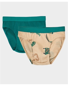 Комплект трусов из двух штук мультицвет для мальчика Button blue