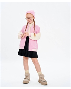 Юбка плиссированная на резинке для девочки черная Button blue