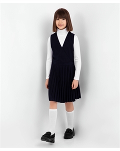 Сарафан с поясом синий Gulliver