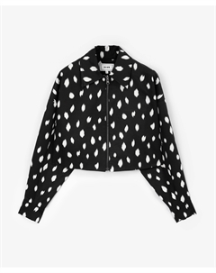 Жакет укороченный на молнии с принтом Glvr