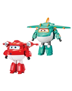Набор из 2х трансформеров Джетт и Тино Супер Крылья Super wings