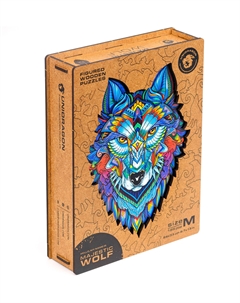 Фигурный пазл Величественный волк M Unidragon