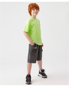 Шорты удлиненные темно-серые Button blue