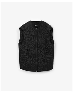 Жилет утепленный стеганый О-образной формы черный Glvr