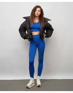 Леггинсы спортивные с поддержкой ягодиц и утягивающим эффектом для женщины синие Jumkey