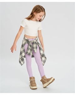 Лосины с волнистыми краями фиолетовые для девочки Button blue