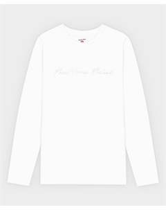 Лонгслив с принтом белый Button blue