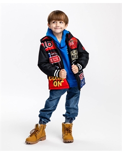 Куртка с капюшоном черная Button blue