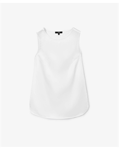 Топ с заниженной линией спинки и разрезами в боковых швах белый Glvr