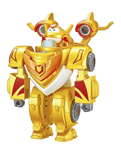 Супер Крылья Машина-трансформер с мини фигуркой Голден Боя Super wings