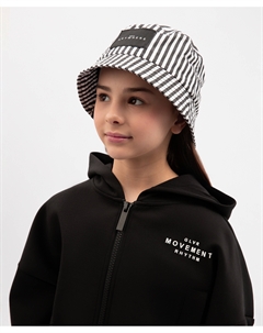 Панама для девочки текстильная в полоску Gulliver