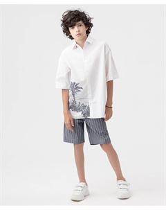 Шорты в полоску Button blue