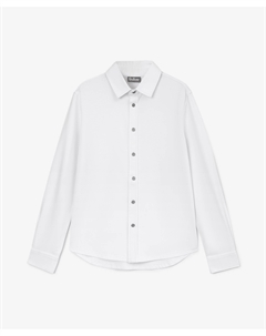 Рубашка с длинным рукавом из джерси белая для мальчика Gulliver