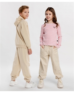 Джоггеры базовые бежевые детские Button blue