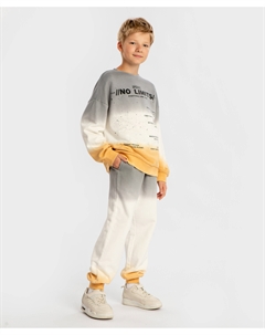 Джоггеры с поясом на резинке с градиентом мультицвет детские Button blue