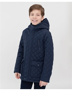 Куртка с капюшоном синяя Button blue